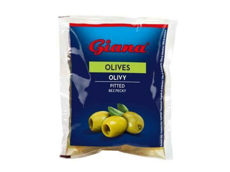 OLIVY ZELENÉ BEZ KÔSTKY ŠPANIELSKE 200ml 195g / PP 70g GIANA SÁČOK