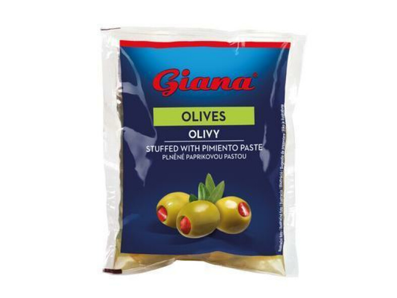 OLIVY ZELENÉ S PAPRIČKOU 200ml / PP 80g GIANA SÁČOK