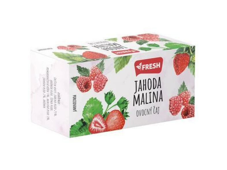 ČAJ OVOCNÝ JAHODA-MALINA 40g FRESH