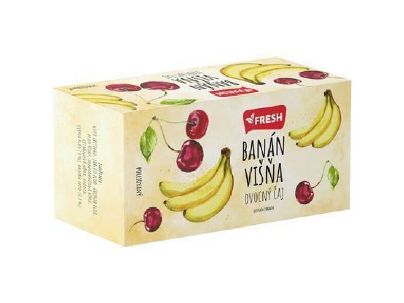 ČAJ OVOCNÝ BANÁN-VIŠŇA 40g FRESH