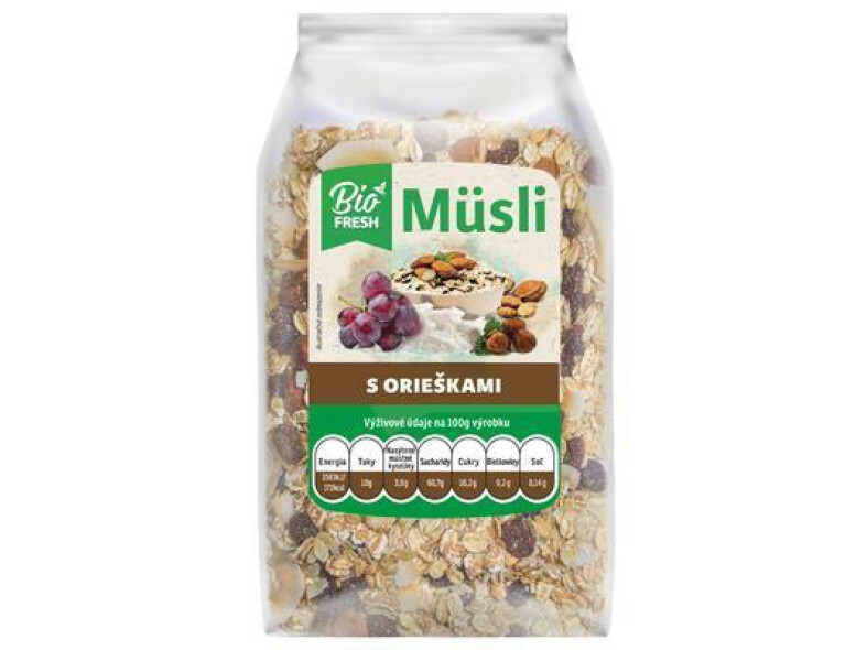 MUSLI BIO FRESH S ORIEŠKAMI 300g