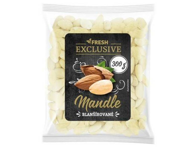 MANDLE BLANŠÍROVANÉ 300g FRESH EXCLUSIVE