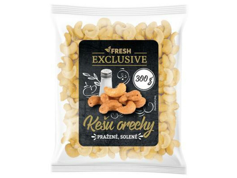 KEŠU PRAŽENÉ SOLENÉ 300g FRESH EXCLUSIVE