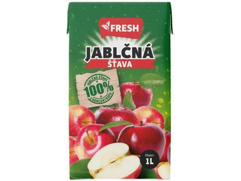 DŽÚS JABLKO 100% 1l FRESH FRUCONA