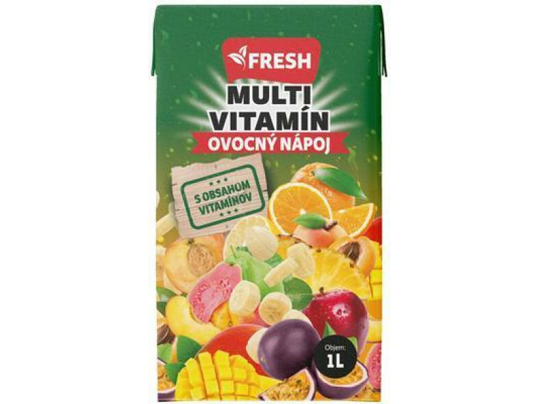 DŽÚS MULTIVITAMÍN 20% 1L FRESH FRUCONA