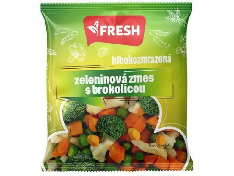 MRAZENÁ ZMES ZELENINOVÁ S BROKOLICOU 300g FRESH